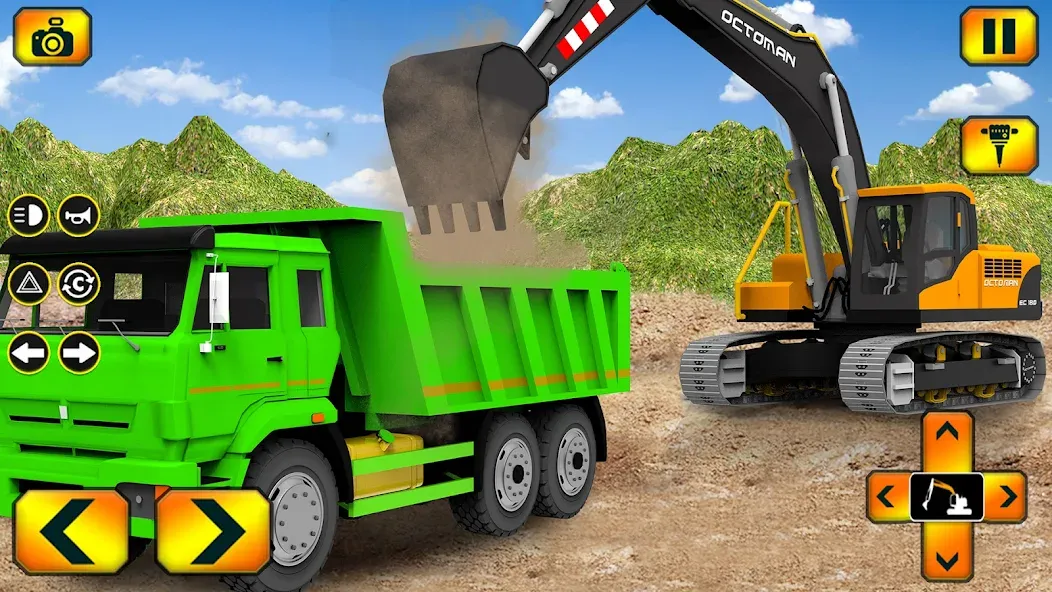 Sand Excavator Simulator Games [МОД: Бесконечные деньги, Монеты и Мега MOD] Screenshot 1