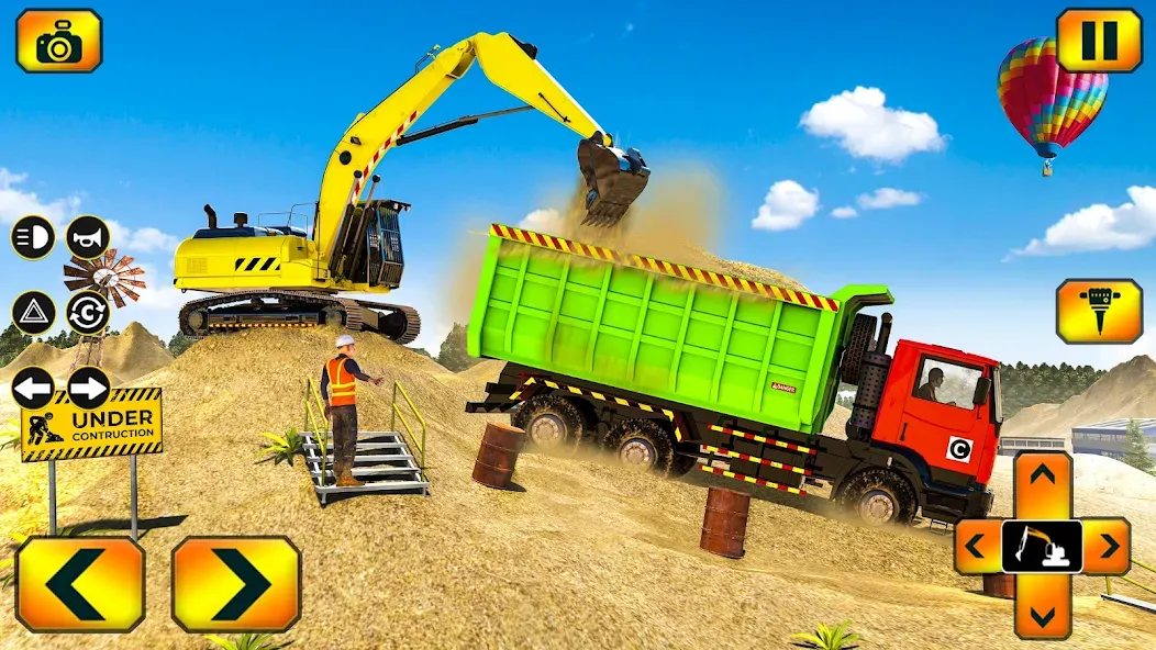 Sand Excavator Simulator Games [МОД: Бесконечные деньги, Монеты и Мега MOD] Screenshot 5