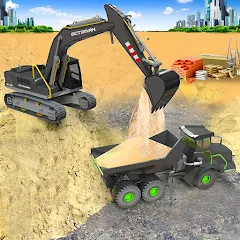 Скачать Sand Excavator Simulator Games [МОД: Бесконечные деньги, Монеты и Мега MOD] | Взлом Sand Excavator Simulator Games на Андроид