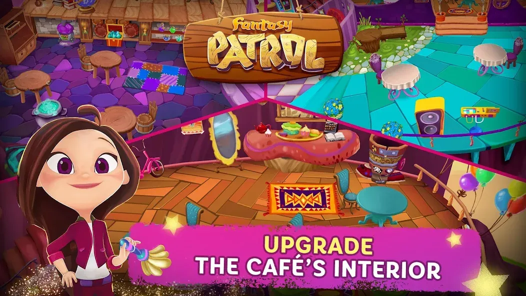 Fantasy Patrol: Cafe [МОД: Бесконечные деньги, Монеты и Мега MOD] Screenshot 5