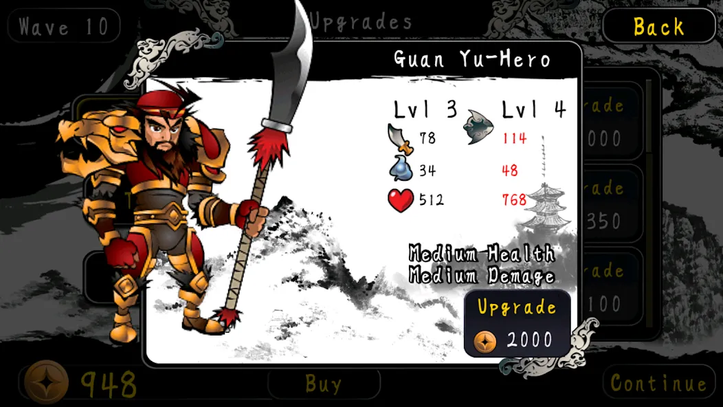Three Kingdoms Defense (Три Королевства Защита) [МОД: Много монет, Открытые уровни и Мега MOD] Screenshot 4