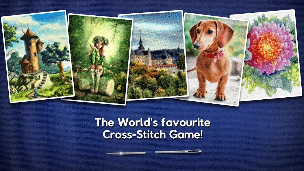 Cross-Stitch World (Кросс) [МОД: Меню, Бесконечные монеты и Открытые уровни] Screenshot 1