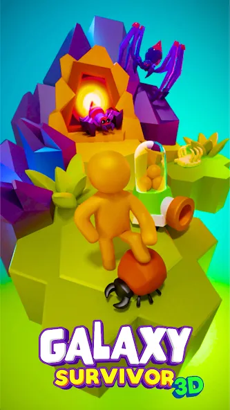Galaxy Survivor 3D: Back Home (Гэлэкси Сурвайвер 3D) [МОД: Деньги, Монеты и Меню MOD] Screenshot 1