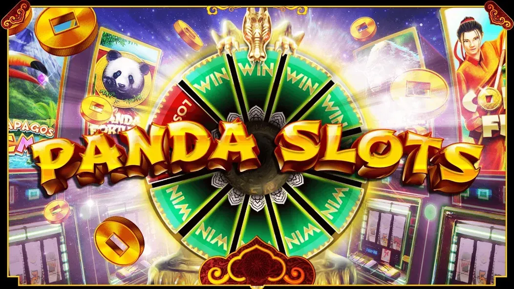 Panda Slots (Панда Слоты) [МОД: Меню, Бесконечные монеты и Открытые уровни] Screenshot 1