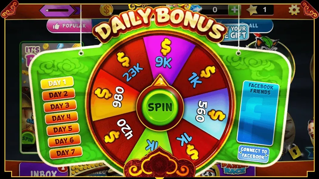 Panda Slots (Панда Слоты) [МОД: Меню, Бесконечные монеты и Открытые уровни] Screenshot 3