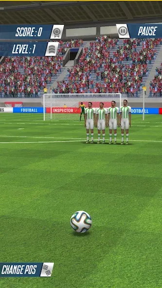 Strike Football Game FreeKick [МОД: Все открыто, Дополнительные деньги и Меню MOD] Screenshot 3