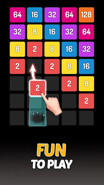 X2 Blocks - 2048 Number Game (Блоки) [МОД: Деньги, Монеты и Меню MOD] Screenshot 1