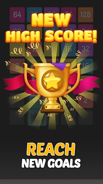 X2 Blocks - 2048 Number Game (Блоки) [МОД: Деньги, Монеты и Меню MOD] Screenshot 5