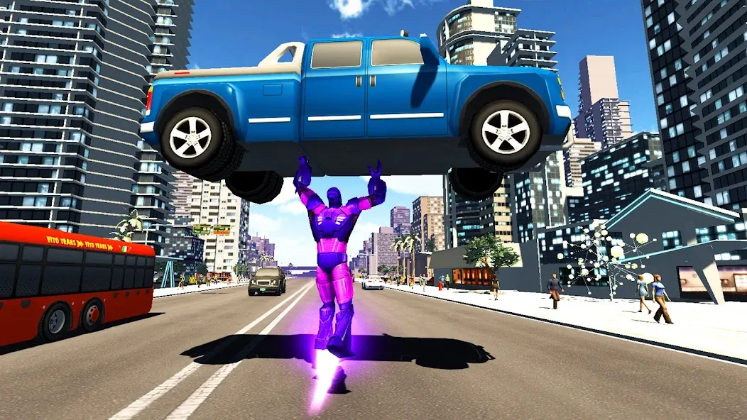 Super city hero:Iron Hero War (Супер сити герой) [МОД: Меню, Бесконечные монеты и Открытые уровни] Screenshot 3