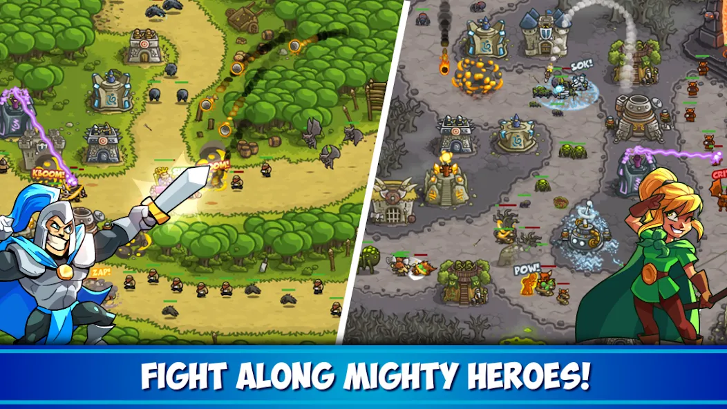 Kingdom Rush Tower Defense TD (Кингдом Раш) [МОД: Деньги, Монеты и Меню MOD] Screenshot 3