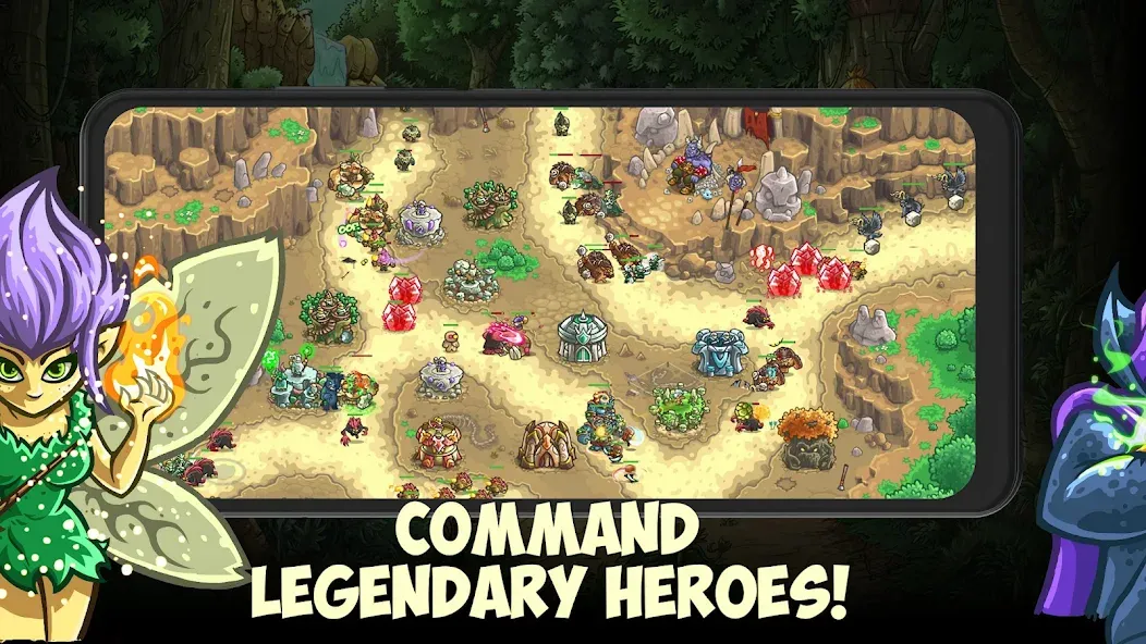 Kingdom Rush Origins TD (Кингдом Раш Ориджинс) [МОД: Деньги, Монеты и Меню MOD] Screenshot 4