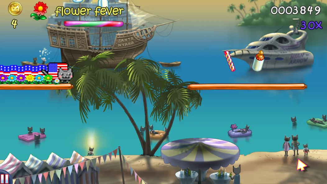 Nyan Cat: Lost In Space (Нян Кэт) [МОД: Много денег, Монет и Все открыто] Screenshot 4