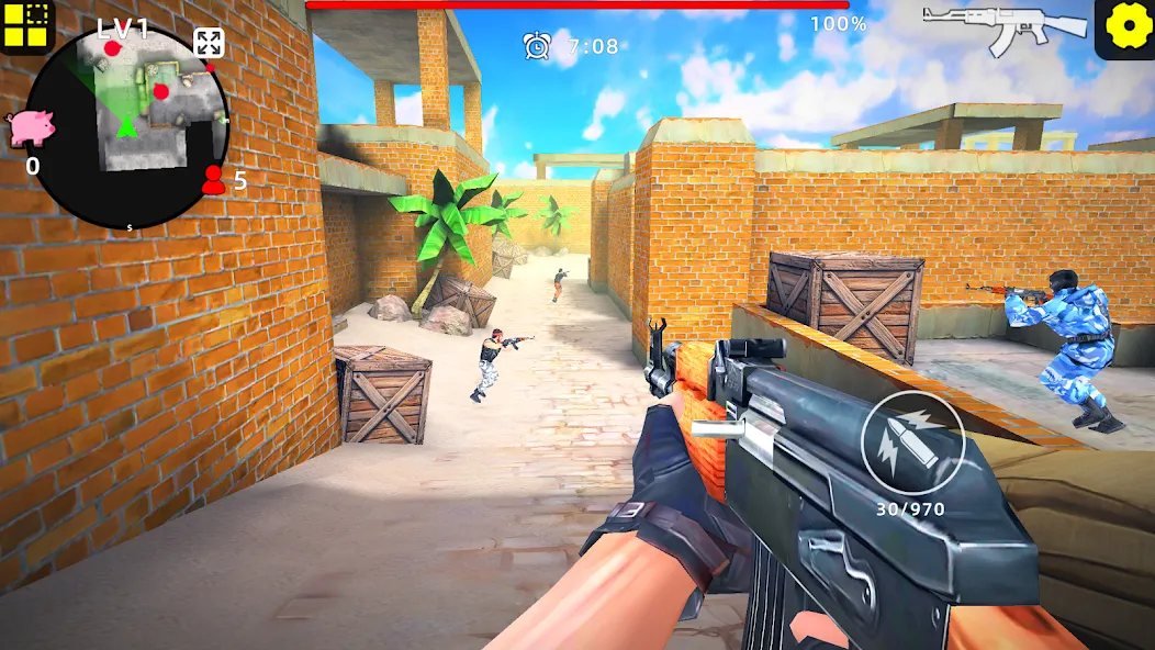 Gun Strike: FPS Shooter Game (Каунтер Атак) [МОД: Много денег, Монет и Все открыто] Screenshot 1