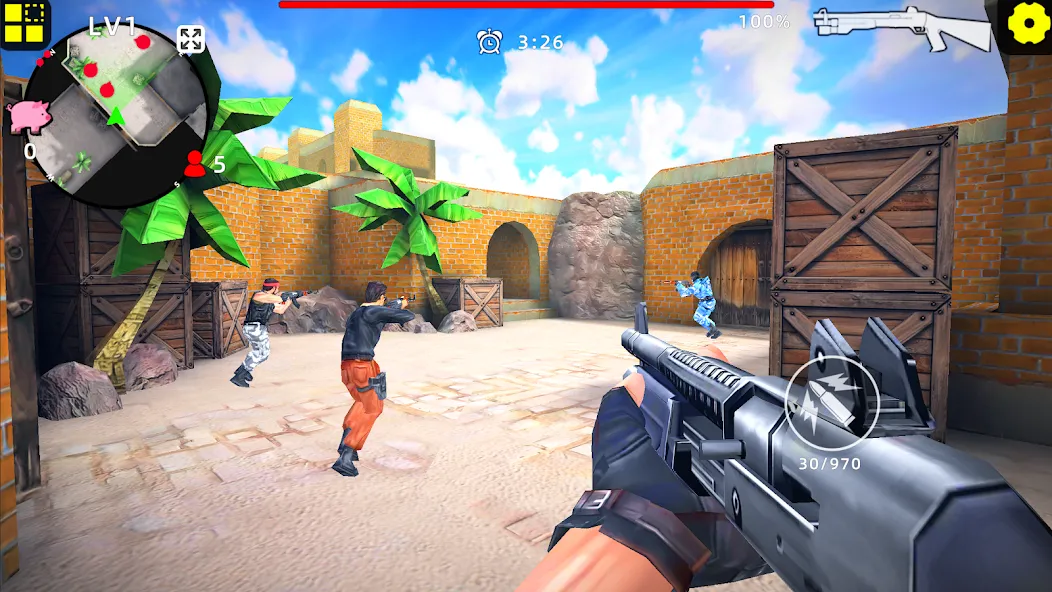 Gun Strike: FPS Shooter Game (Каунтер Атак) [МОД: Много денег, Монет и Все открыто] Screenshot 2