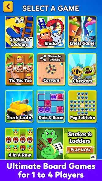 Family Board Games Offline [МОД: Все открыто, Дополнительные деньги и Меню MOD] Screenshot 1