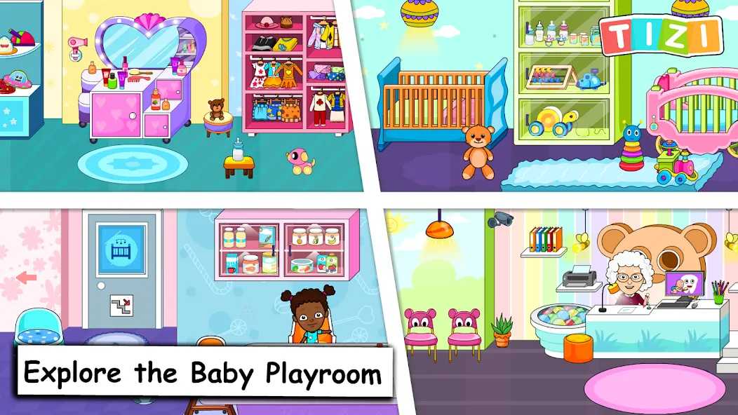 My Tizi Town Daycare Baby Game [МОД: Много денег, Монет и Все открыто] Screenshot 1