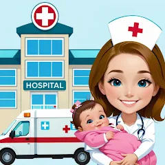Скачать My Hospital Town Doctor Games [МОД: Много денег, Монет и Все открыто] | Взлом My Hospital Town Doctor Games на Андроид