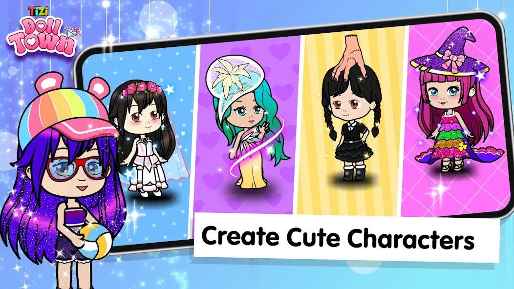 Tizi Town: Doll Dress Up Games [МОД: Много денег, Монет и Все открыто] Screenshot 2