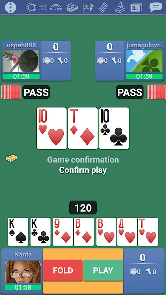 Thousand 1000 Online card game [МОД: Бесконечные деньги, Монеты и Мега MOD] Screenshot 1