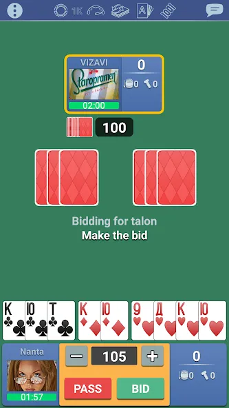 Thousand 1000 Online card game [МОД: Бесконечные деньги, Монеты и Мега MOD] Screenshot 3