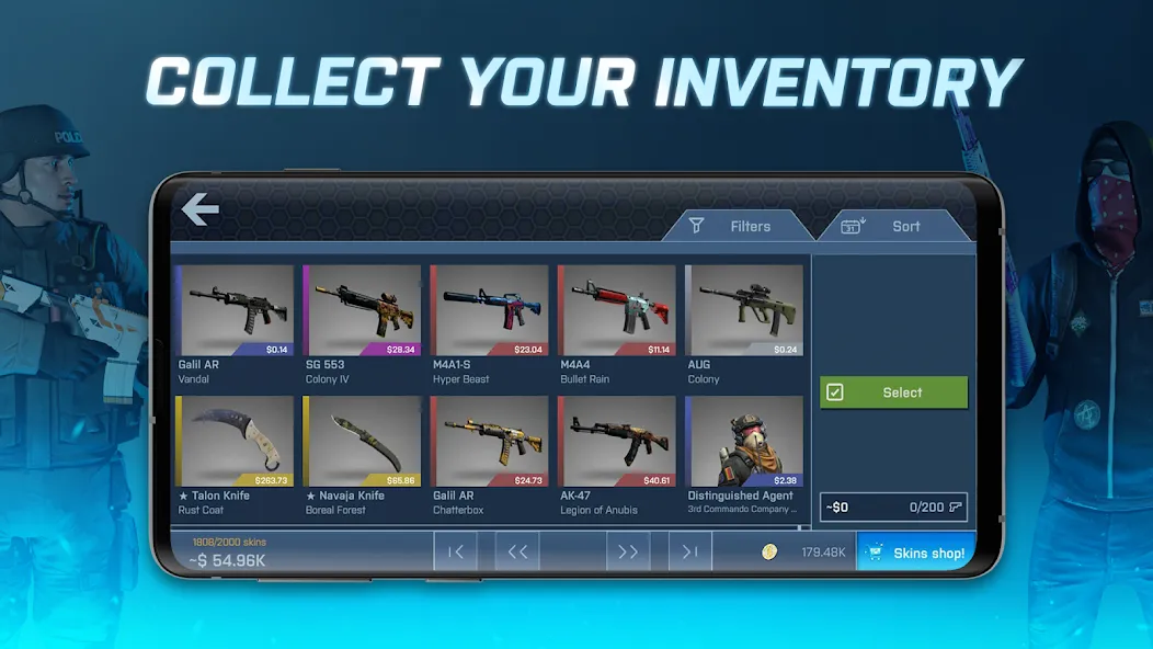 Case Opener - skins simulator (Кейс Опенер) [МОД: Деньги, Монеты и Меню MOD] Screenshot 4