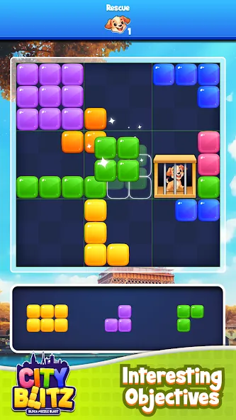 City Blitz-Block Puzzle Blast (Блок Головоломка Кинг) [МОД: Много монет, Открытые уровни и Мега MOD] Screenshot 3
