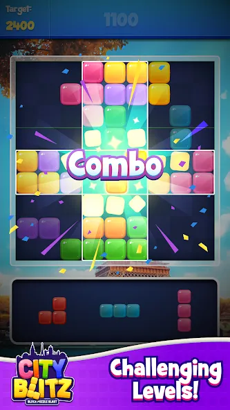 City Blitz-Block Puzzle Blast (Блок Головоломка Кинг) [МОД: Много монет, Открытые уровни и Мега MOD] Screenshot 4