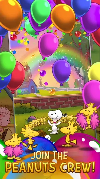 Bubble Shooter - Snoopy POP! (Бабл шутер) [МОД: Много монет, Открытые уровни и Мега MOD] Screenshot 5