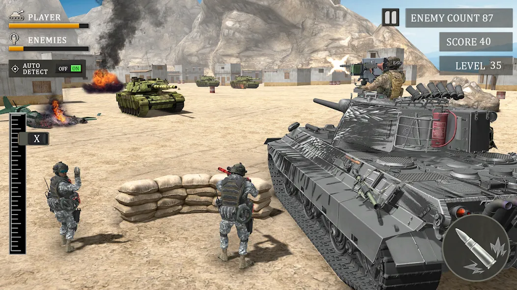 Tank Fury: Battle of Steels [МОД: Много монет, Открытые уровни и Мега MOD] Screenshot 1