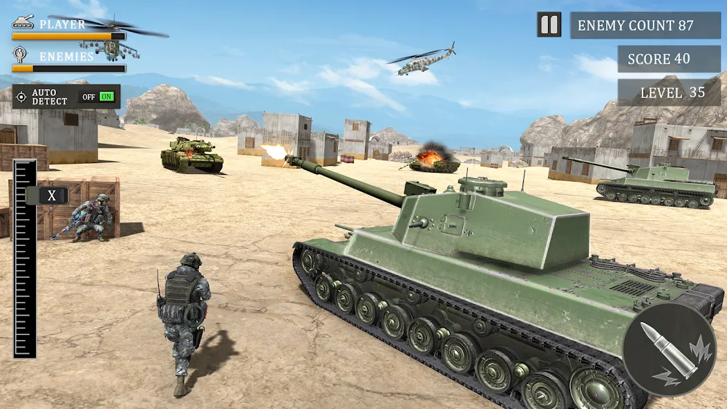 Tank Fury: Battle of Steels [МОД: Много монет, Открытые уровни и Мега MOD] Screenshot 5