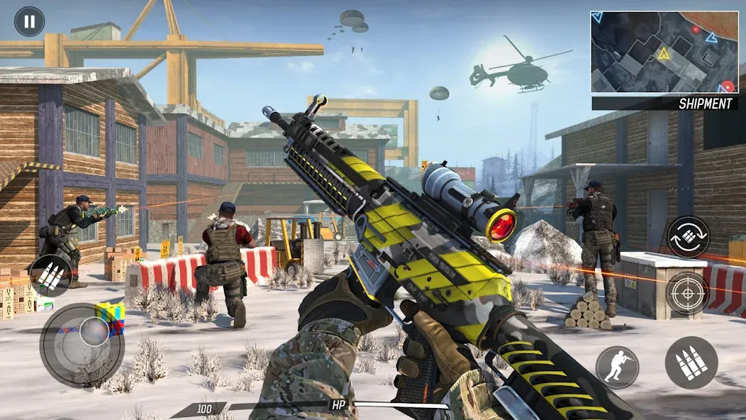 Gun Game: Hero FPS Shooter [МОД: Меню, Бесконечные монеты и Открытые уровни] Screenshot 3
