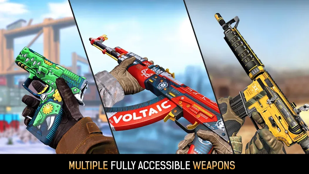 Gun Game: Hero FPS Shooter [МОД: Меню, Бесконечные монеты и Открытые уровни] Screenshot 5