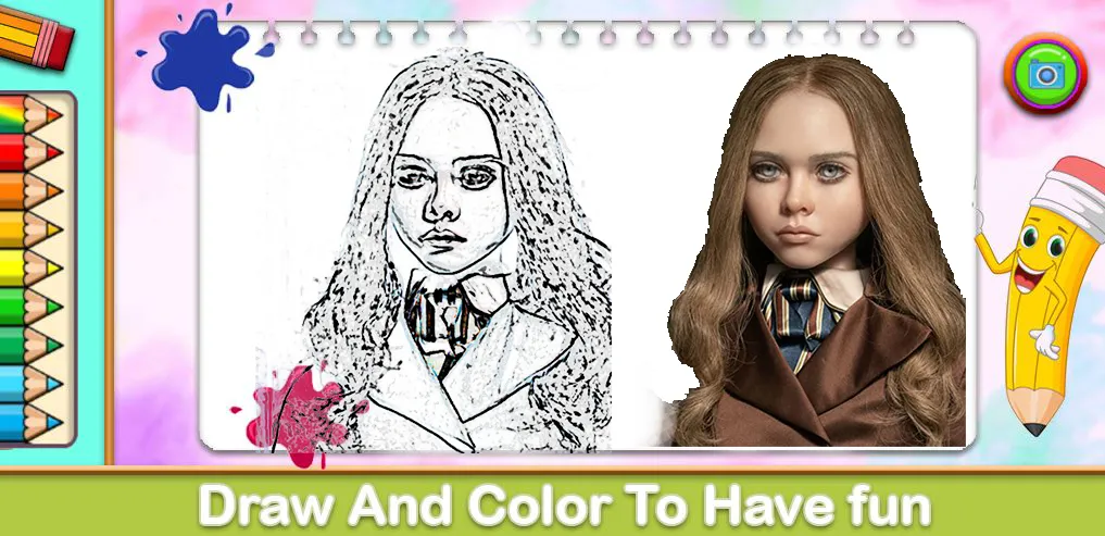 Megan Coloring Game (Меган Колоринг Гейм) [МОД: Деньги, Монеты и Меню MOD] Screenshot 1