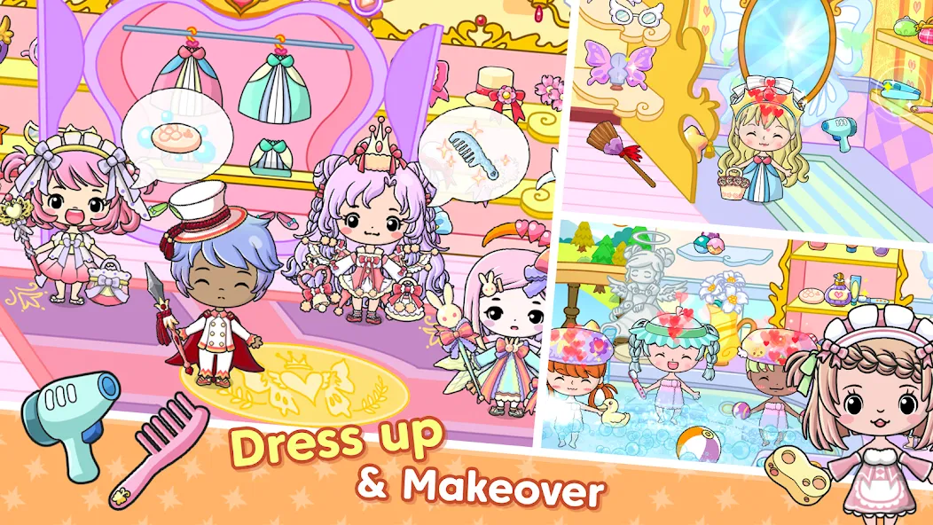 Jibi Land : Princess Castle (Джиби Лэнд) [МОД: Много денег, Монет и Все открыто] Screenshot 2