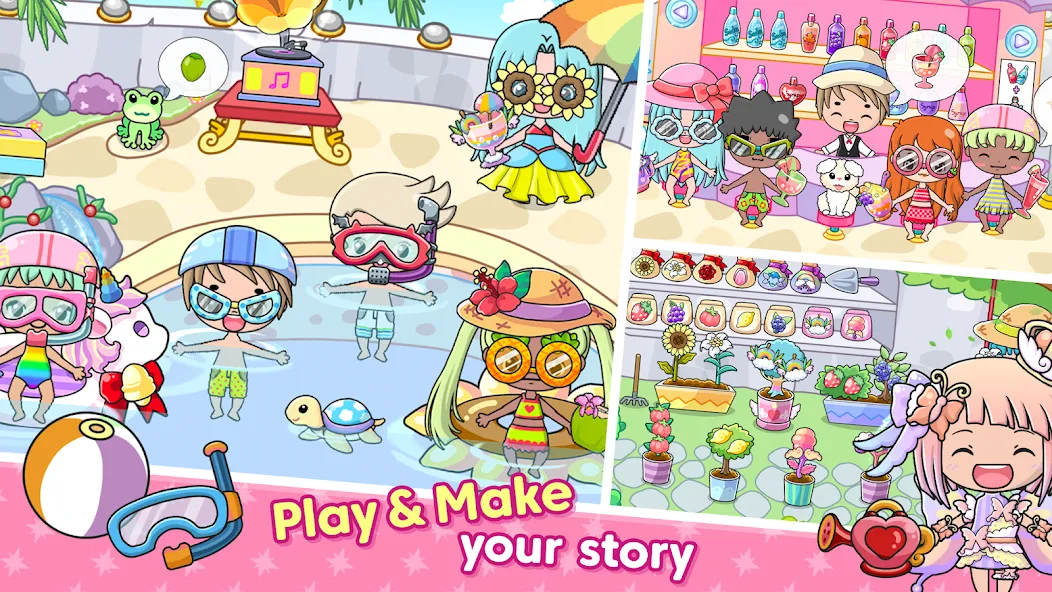 Jibi Land : Princess Castle (Джиби Лэнд) [МОД: Много денег, Монет и Все открыто] Screenshot 3