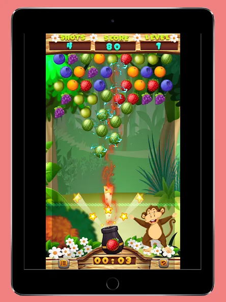 Fruits Shooter Pop (Фрутс Шутер Поп) [МОД: Меню, Бесконечные монеты и Открытые уровни] Screenshot 4