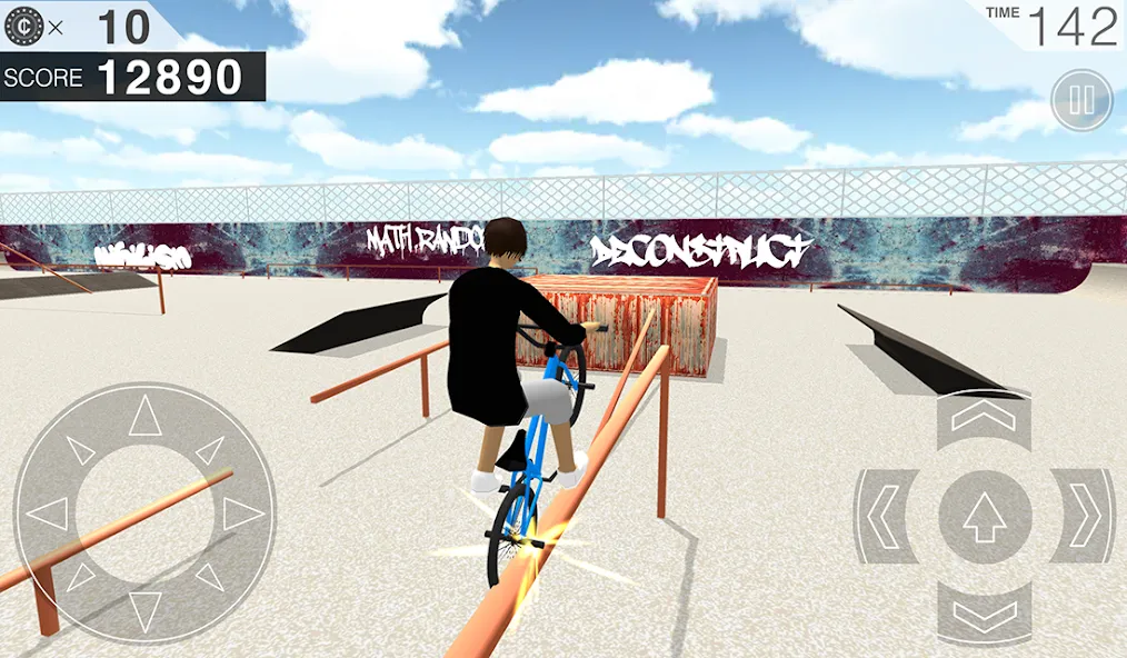 Free World BMX (Фри Ворлд БМХ) [МОД: Меню, Бесконечные монеты и Открытые уровни] Screenshot 2