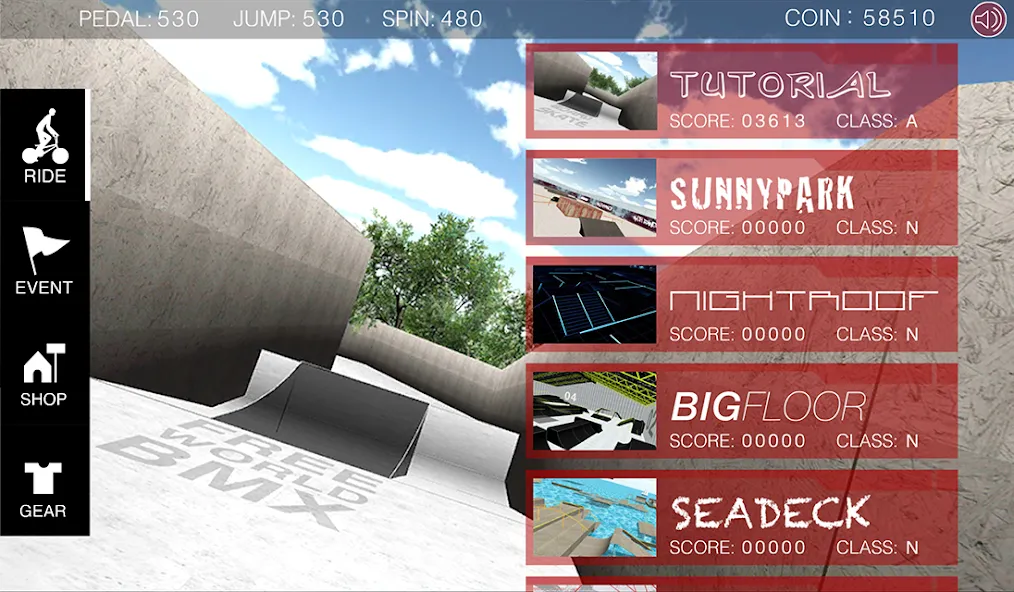 Free World BMX (Фри Ворлд БМХ) [МОД: Меню, Бесконечные монеты и Открытые уровни] Screenshot 5