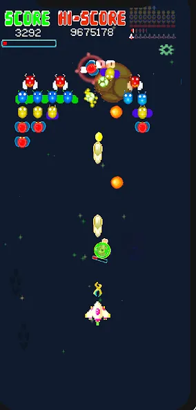 Galaxiga Retro Arcade Action (Галаксига Ретро Аркейд Экшн) [МОД: Много монет, Открытые уровни и Мега MOD] Screenshot 3