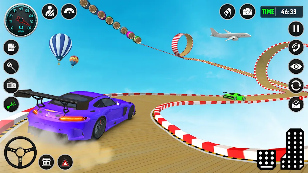 Ramp Car Stunt Racing Game (Крейзи Кар Стантс) [МОД: Меню, Бесконечные монеты и Открытые уровни] Screenshot 4