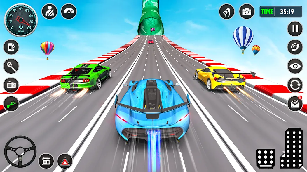 Ramp Car Stunt Racing Game (Крейзи Кар Стантс) [МОД: Меню, Бесконечные монеты и Открытые уровни] Screenshot 5