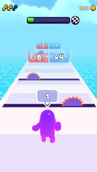 Join Blob Clash 3D: Mob Runner (Джойн Блоб Клаш 3D) [МОД: Бесконечные деньги, Монеты и Мега MOD] Screenshot 1