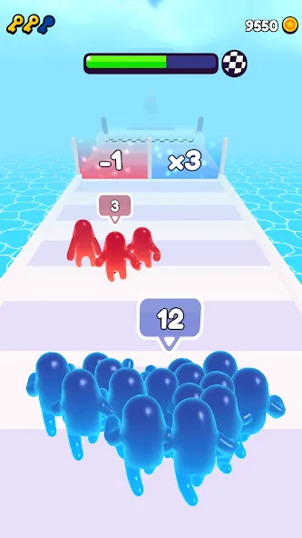 Join Blob Clash 3D: Mob Runner (Джойн Блоб Клаш 3D) [МОД: Бесконечные деньги, Монеты и Мега MOD] Screenshot 3