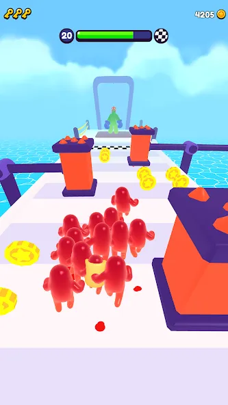 Join Blob Clash 3D: Mob Runner (Джойн Блоб Клаш 3D) [МОД: Бесконечные деньги, Монеты и Мега MOD] Screenshot 4