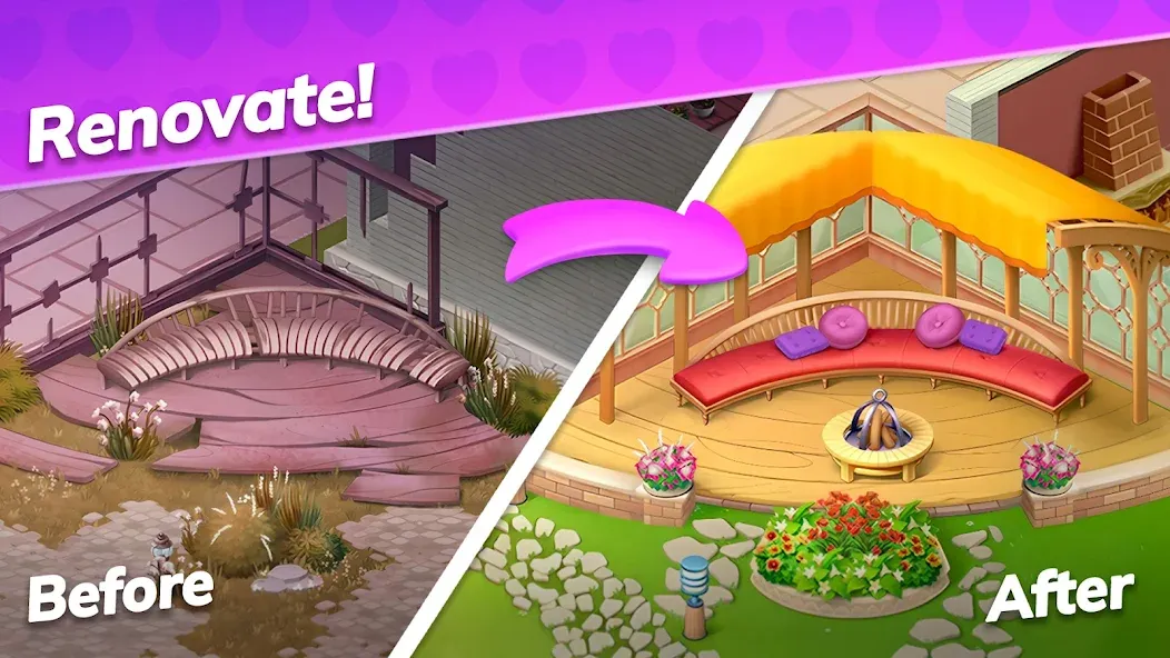 Emma's Mansion: Design & Match [МОД: Бесконечные деньги, Монеты и Мега MOD] Screenshot 3