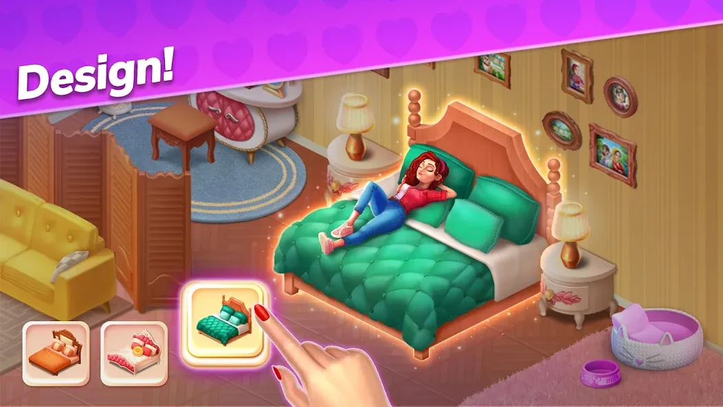Emma's Mansion: Design & Match [МОД: Бесконечные деньги, Монеты и Мега MOD] Screenshot 4