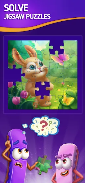 Jigsaw Puzzle by Jolly Battle (Джигсоу Пазл от Джолли Батл) [МОД: Деньги, Монеты и Меню MOD] Screenshot 1