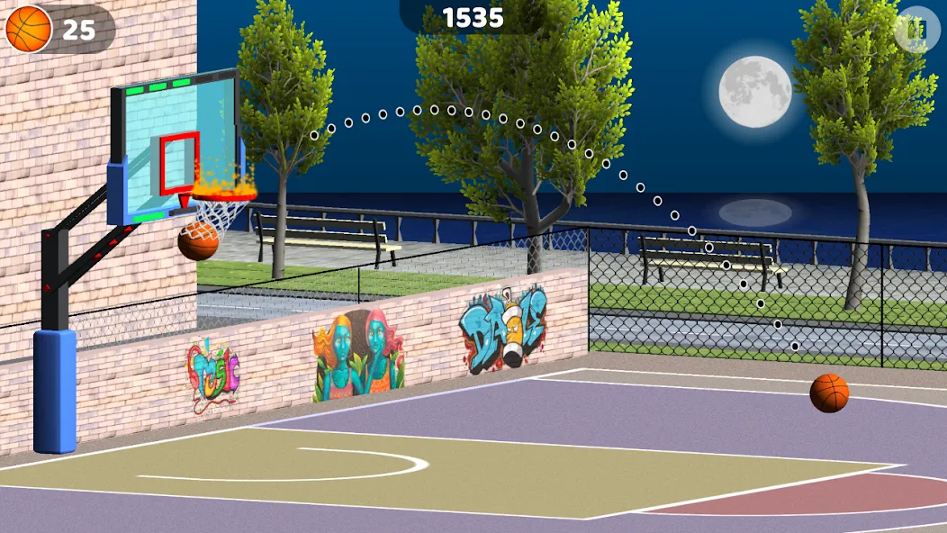 Basketball: Shooting Hoops [МОД: Меню, Бесконечные монеты и Открытые уровни] Screenshot 1