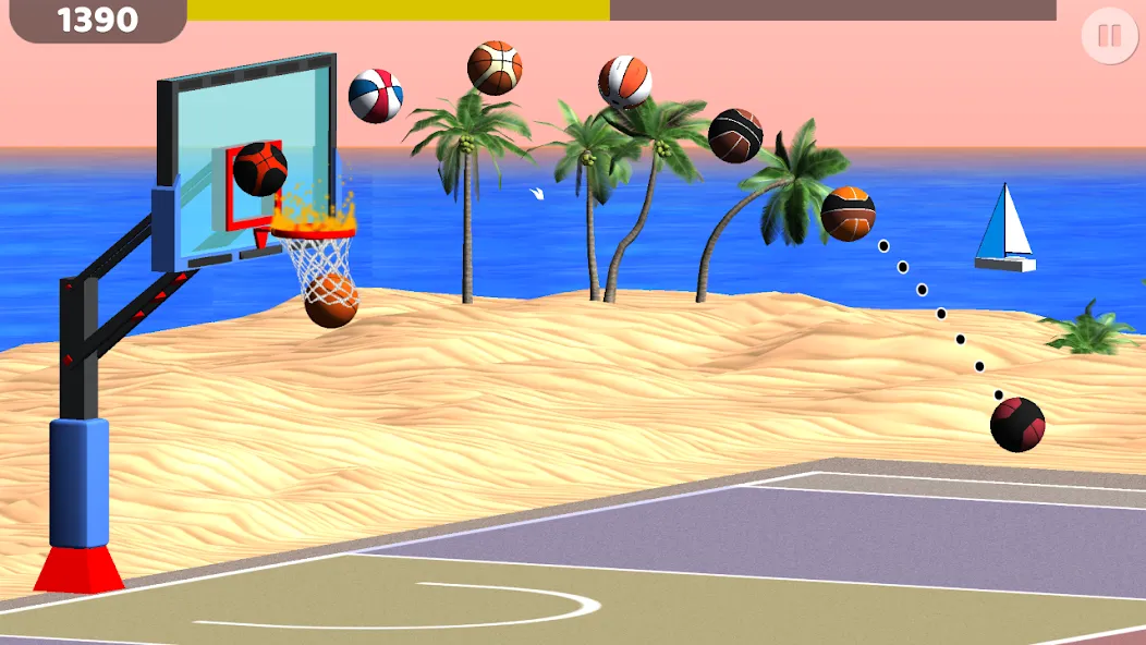 Basketball: Shooting Hoops [МОД: Меню, Бесконечные монеты и Открытые уровни] Screenshot 2