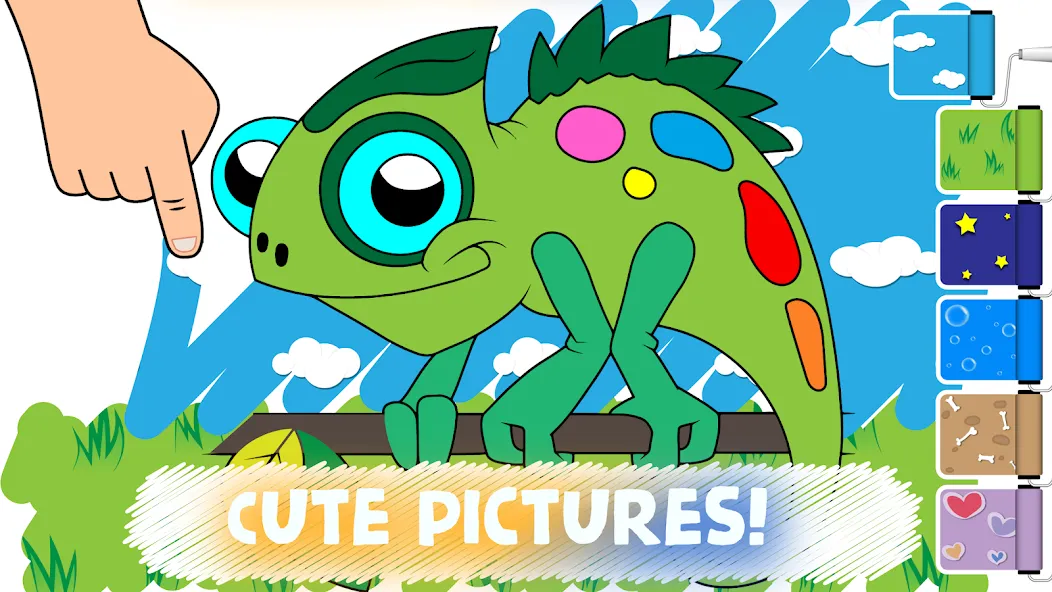 Easy coloring pages for kids [МОД: Бесконечные деньги, Монеты и Мега MOD] Screenshot 4